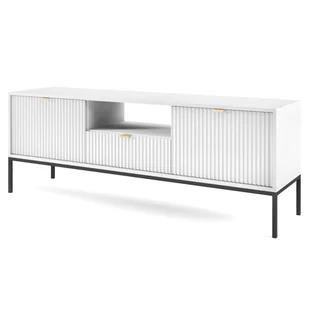 Szafka RTV NOVA RTV154 Biały - Szafki RTV - miniaturka - grafika 1