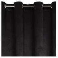 Zasłony - Eurofirany B.B. CHOCZYŃSCY SPÓŁKA JAWNA Zasłona Velvet Angelina 140 x 250 Przelotka Czarny 1220196 - miniaturka - grafika 1