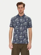 Koszulki męskie - Gant Polo 2014058 Granatowy Regular Fit - miniaturka - grafika 1