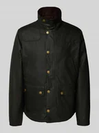 Kurtki męskie - Parka woskowana o kroju tailored fit z czystej bawełny model ‘REELIN’ - miniaturka - grafika 1