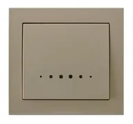 Wyłączniki światła i elektryczne - Ospel Łącznik kontrolny z podświetleniem KIER Beżowy - miniaturka - grafika 1