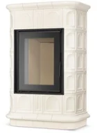 Piece i kotły grzewcze - Piec kominek piecyk koza kaflowy ceramiczny obudowa kominkowa BLANKA BOGNA cream - miniaturka - grafika 1