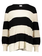 Swetry damskie - ONLY Sweter w kolorze czarno-kremowym - miniaturka - grafika 1