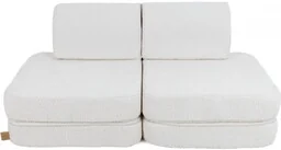 Pocket Sofa Basic Boucle Biała - MeowBaby - Fotele i pufy dla dzieci Pocket Sofa Basic Boucle Biała - MeowBaby - Fotele i pufy dla dzieci - miniaturka - grafika 1