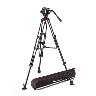 Statyw Manfrotto MVK504XTWINMA Twin Alu ze środkową rozpórką + głowica 504X z płaską bazą Pro Video - Statywy fotograficzne - miniaturka - grafika 1