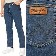 Spodnie męskie - Wrangler TEXAS SLIM Stonewash lekko dopasowane spodnie jeansowe W32 L30 - miniaturka - grafika 1