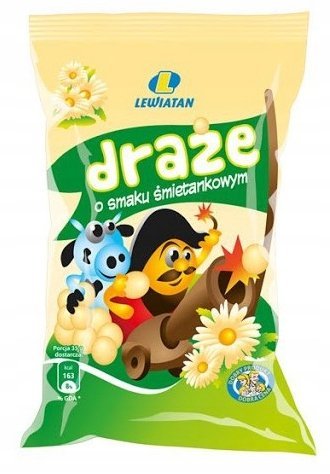 Lewiatan Draże Śmietankowe 70g - Zakąska Pełna Smaku