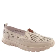 Półbuty damskie - Vinceza 95336 damskie półbuty skórzane ażurowe lekkie - miniaturka - grafika 1