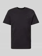 Koszulki męskie - T-shirt z prążkowanym okrągłym dekoltem - miniaturka - grafika 1