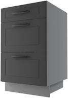 Meble kuchenne - Bergamo Szafka Dolna D3M/50 Metabox Grafit Mat - miniaturka - grafika 1