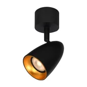 Lampy sufitowe - Tino lampa sufitowa (spot) 1xGU10 czarna/złota SPL-36748-1R-BK-GD - miniaturka - grafika 1