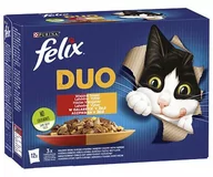 Mokra karma dla kotów - Purina Felix Fantastic Fantastic Duo Wiejskie Smaki galaretka saszetki 12x85g - miniaturka - grafika 1