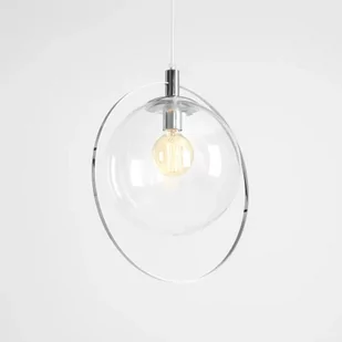 Aldex Aura D30 lampa wisząca 1-punktowa chrom/transparent 1065G4 - Lampy sufitowe - miniaturka - grafika 1