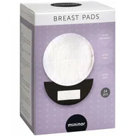 Akcesoria do karmienia - Wkładki laktacyjne 24 szt. Czarne / Mininor - miniaturka - grafika 1