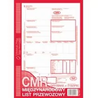Druki akcydensowe - Michalczyk&Prokop CMR A4 MIĘDZYN.LIST PRZEWOZOWY (O+3K) 800-1 NUMER. - miniaturka - grafika 1