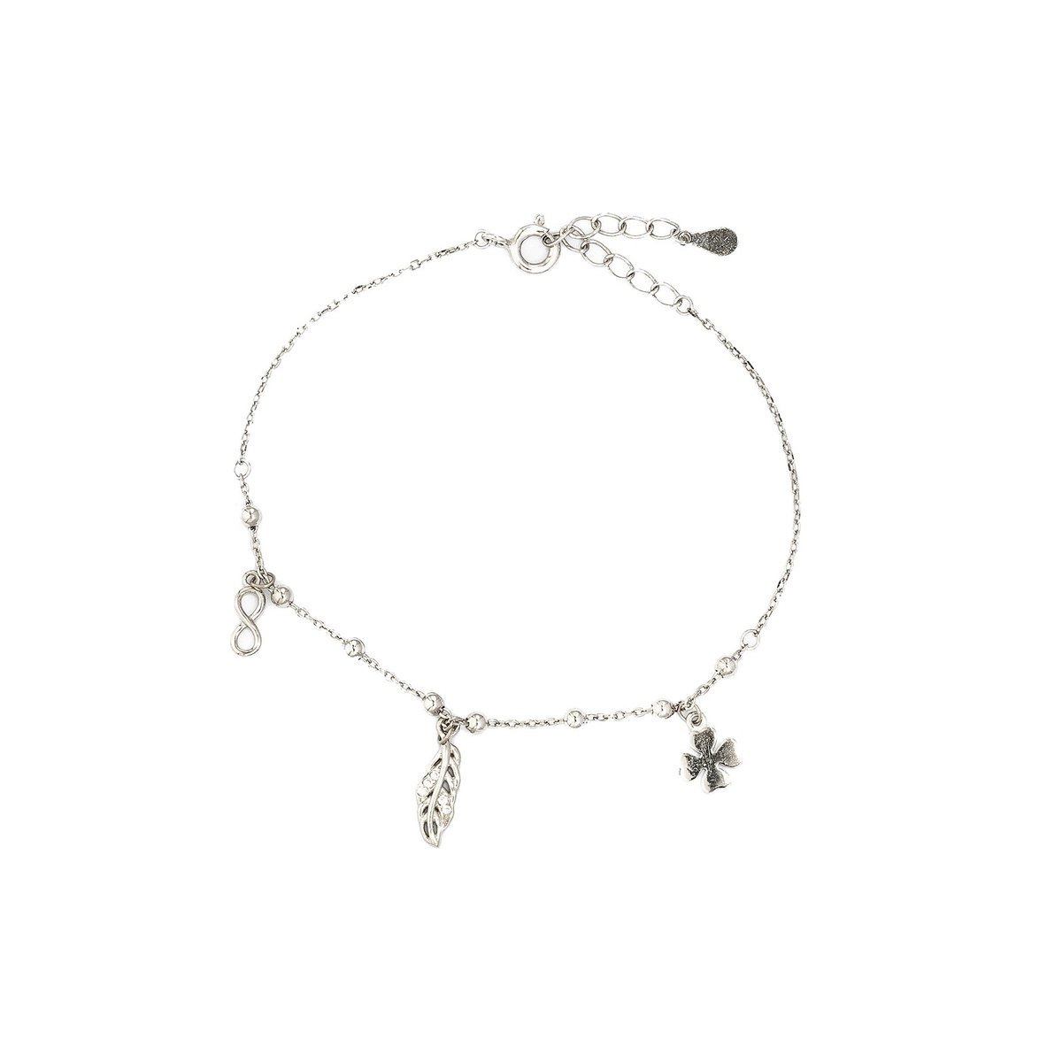 Srebrna bransoletka 925 Nieskończone szczęście