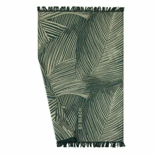 Ręcznik plażowy 100x160 Fouta Palms Green zielony z frędzlami 220g/m2 Zwoltex - Ręczniki - miniaturka - grafika 1