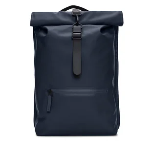 Plecak Rains Rolltop Rucksack W3 13320 Navy 047 - Moda i Uroda OUTLET - miniaturka - grafika 1