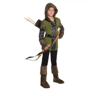 Amscan König der Diebe Robin Hood kostium dla dzieci chłopcy , EU 128-140, zielony - Stroje karnawałowe - miniaturka - grafika 1