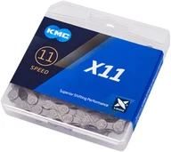 Łańcuchy rowerowe - KMC X11 Chain 11-speed 114 Links, szary 2022 Łańcuchy 23.12-1134 - miniaturka - grafika 1