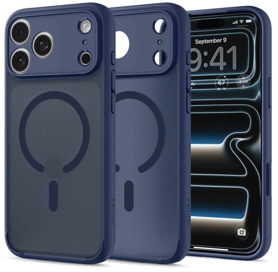 Spigen Etui Ultra Hybrid MagSafe do Apple iPhone 17 Pro / 18 Pro Frost Deep Blue SPN17581