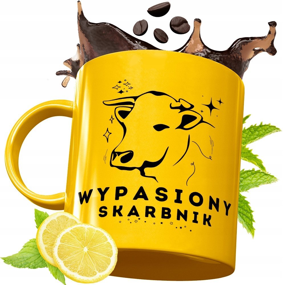 Złoty Kubek Premium Dla Skarbnika Prezent z Nadrukiem ze Zdjęciem + Opakowanie na prezent (wzór 04)