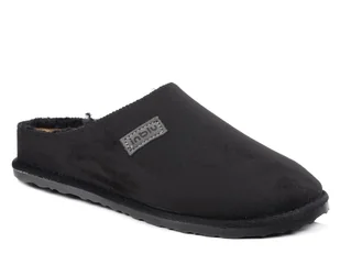 Kapcie damskie ciepłe domowe Inblu CS-45 pantofle z kożuszkiem czarne-38 - Kapcie damskie - miniaturka - grafika 1