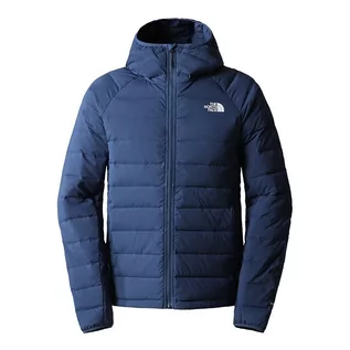 Kurtki męskie - Kurtka The North Face Belleview Stretch Hooded Down Jacket 0A7UJEHDC1 - granatowa - grafika 1