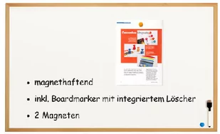 MAGNETOPLAN Tablica suchościeralna 79x59cm+ 121927 - Tablice i flipcharty - miniaturka - grafika 1