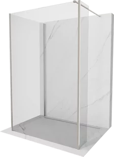 Mexen Kioto ścianka prysznicowa Walk-in 140 x 105 x 40 cm, transparent, nikiel szczotkowany - 800-140-105-221-97-00-040 - Ścianki i drzwi prysznicowe - miniaturka - grafika 1