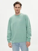 Bluzy męskie - Lee Bluza Plain 112349100 Zielony Regular Fit - miniaturka - grafika 1