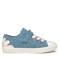 Buty dla dziewczynek - Trampki Geox J Gisli J554NC 13 C4348 M Niebieski - miniaturka - grafika 1