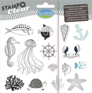 Aladine Stemple silikonowe, mieszkańcy mórz - Scrapbooking - miniaturka - grafika 1