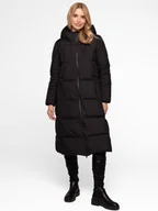 Kurtki damskie - DŁUGA PIKOWANA KURTKA DAMSKA Z NATURALNYM WYPEŁNIENIEM - miniaturka - grafika 1