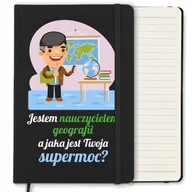 Notesy i bloczki - NOTES LINIE 120 STR PREZENT DLA NAUCZYCIELA GEOGRAFII DZIEŃ NAUCZYCIELA WZ - miniaturka - grafika 1