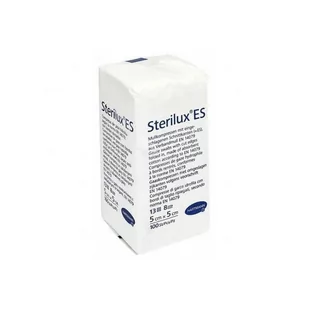 Hartmann STERILUX ES Kompresy gazowe niejałowe 13-nitkowe, 8-warstwowe, 5x5 cm, 100 sztuk - Apteczki i materiały opatrunkowe - miniaturka - grafika 1
