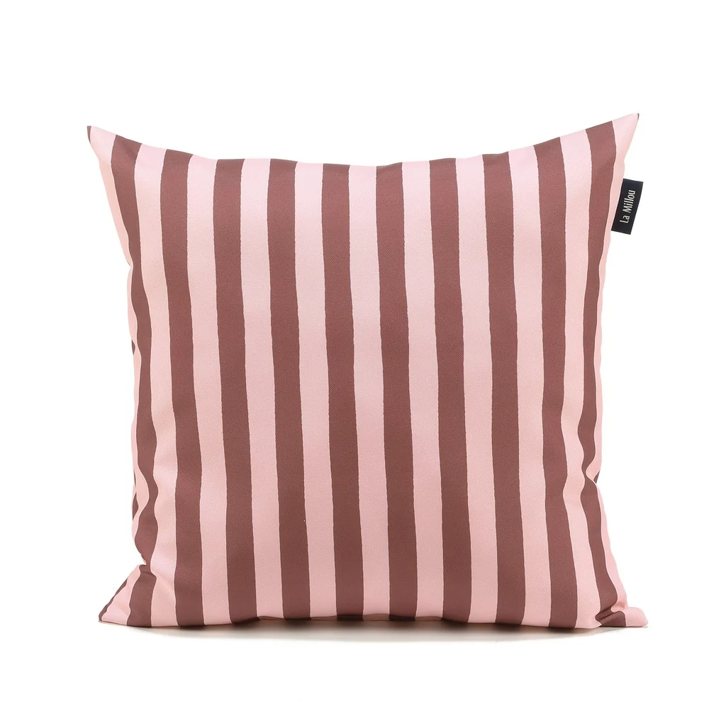 La Millou - Poduszka Ogrodowa STRIPES PINK 50x50