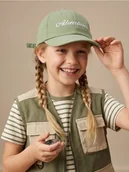 Czapki dla dzieci - Sinsay - Czapka z daszkiem z haftowanym napisem - zielony - miniaturka - grafika 1