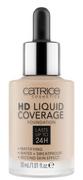 Bazy pod makijaż - Catrice HD Liquid coverage płynnych Foundation nr. 020 Rose Beige 30 ML 525732 - miniaturka - grafika 1