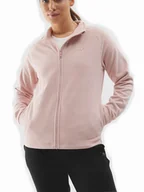 Bluzy damskie - POLAR damski BLUZA POLAROWA 4F 4FWSS24TFLEF179-65S różowy ze stójką M - miniaturka - grafika 1