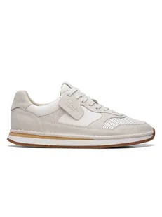 Clarks Skórzane sneakersy w kolorze beżowo-białym - Trampki męskie - miniaturka - grafika 1