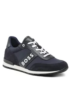 Buty dla chłopców - Boss Sneakersy J29332 S Granatowy - grafika 1