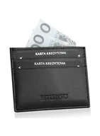 Etui na dokumenty i karty - Betlewski, etui na karty, dokumenty, skórzane, czarne - miniaturka - grafika 1