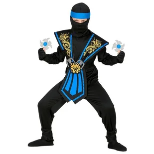 Strój niebieskiego ninja z akcesoriami - rozmiar 128 - Stroje karnawałowe - miniaturka - grafika 1