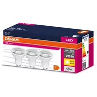 Żarówki LED - 3PAK Żarówka LED GU10 2,8W = 35W 230lm 2700K Ciepła 60° OSRAM Value - miniaturka - grafika 1