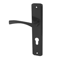 Klamki - Domino Klamka Romana wkładka czarna lewa - miniaturka - grafika 1