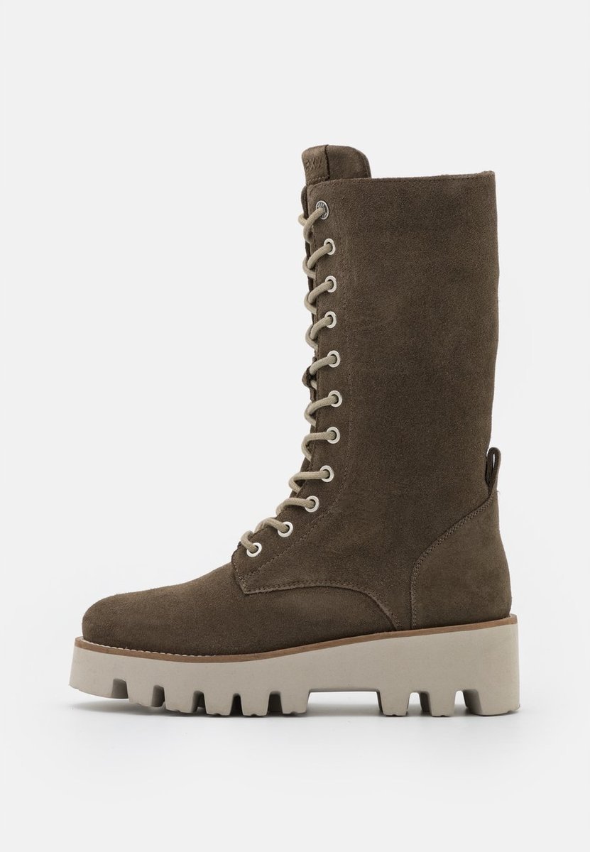 Mexx HEAVENLY Kozaki sznurowane khaki 37 14CA