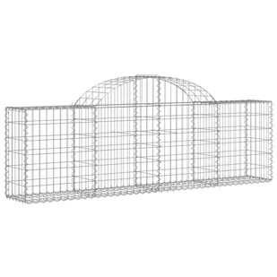 Kosze gabionowe, 25 szt, 200x30x60/80 cm, galwanizowane żelazo - Ogrodzenia - miniaturka - grafika 4
