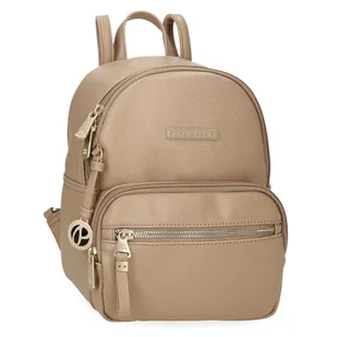 Pepe Jeans Elia Plecak Casual Beżowy 20x25,5x10 cm Skóra syntetyczna 5,1L by Joumma Bags, beż, Talla única, plecak na co dzień - Plecaki - miniaturka - grafika 1