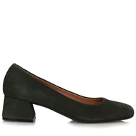 Czółenka - Zielone Czółenka Damskie Na Klocku Toscanio Be 1017 - 38 - miniaturka - grafika 1